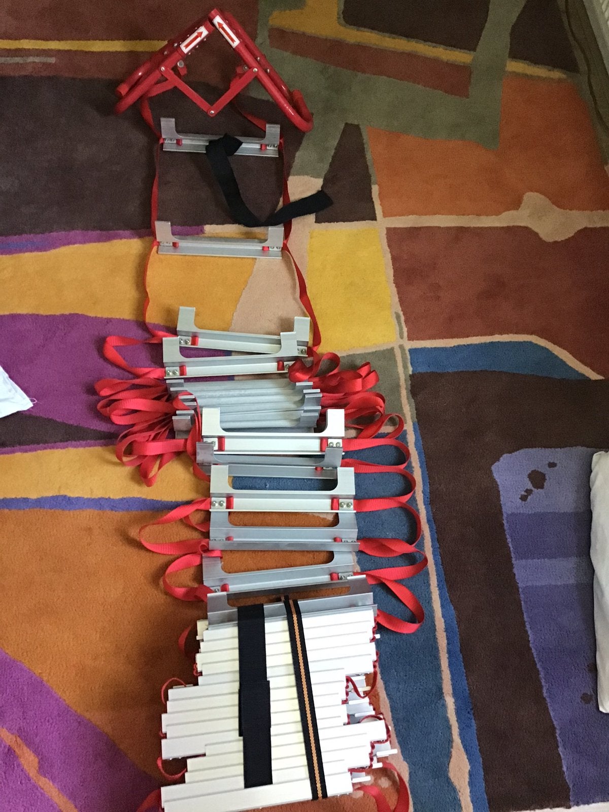 Vevor Vluchtladder ,3 verdiepingen, nieuw, 7.62 meter lang, Nieuw, Ophalen of Verzenden, Ladder, Opvouwbaar of Inschuifbaar
