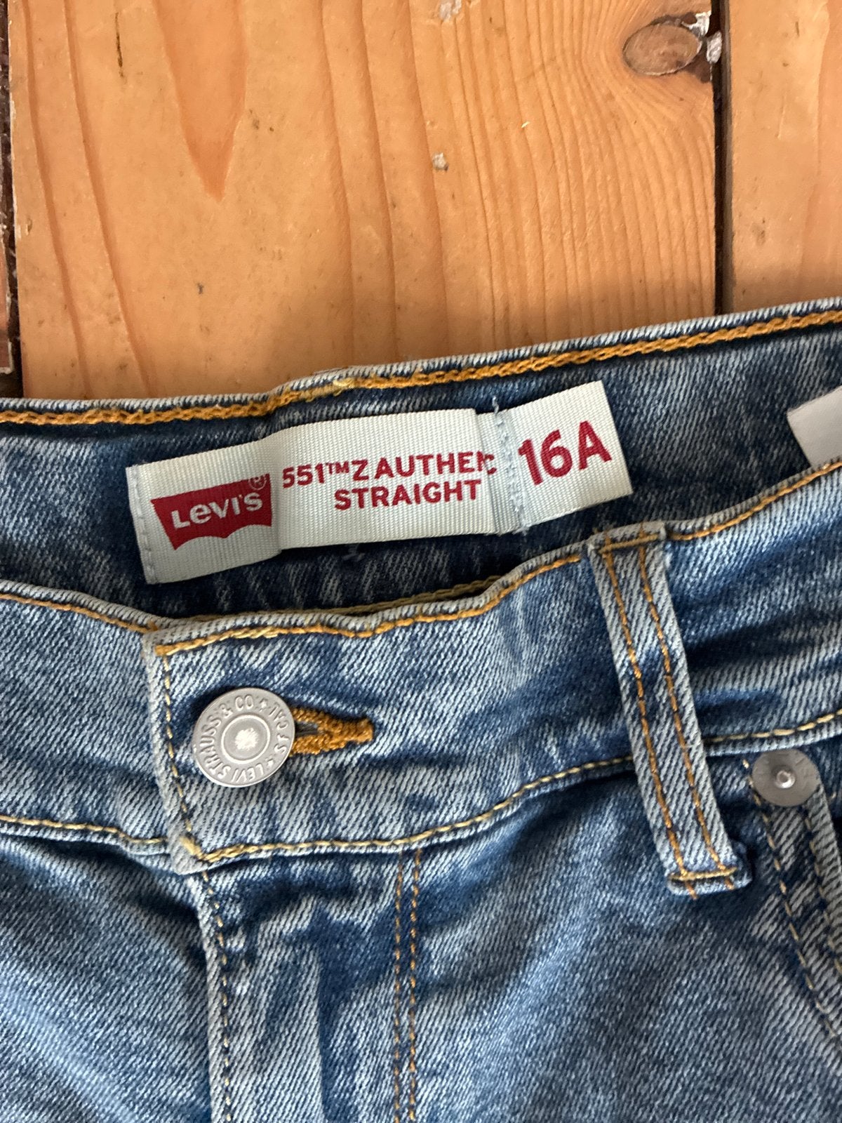 Levi's 551Z Authentic Straight Jeans - Maat 16A, Ophalen of Verzenden, Zo goed als nieuw