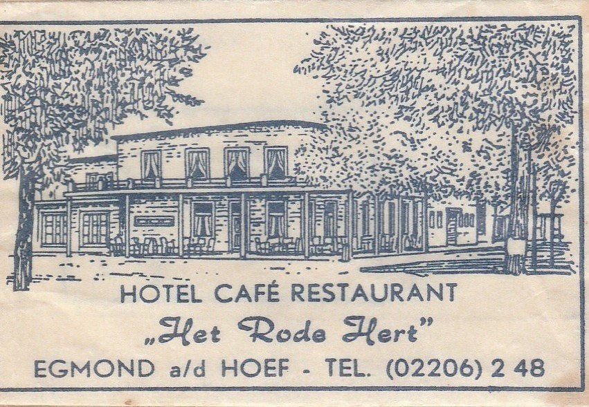 Het Rode Hert Egmond aan de Hoef, Ophalen of Verzenden