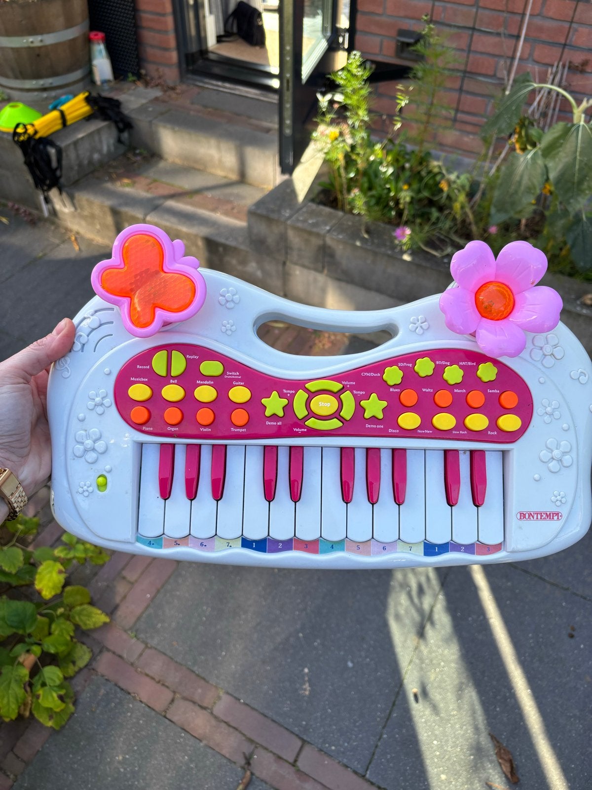 Bontempi speelgoed piano met licht en geluid, Ophalen, Gebruikt, Overige typen, Met licht