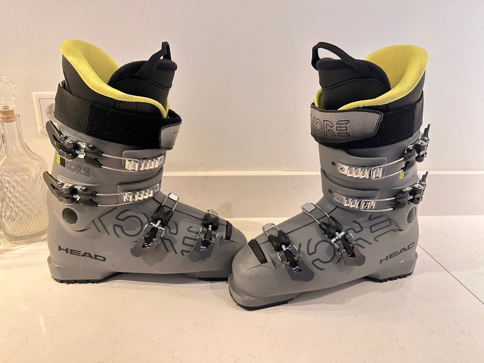 Head kinderskischoen maat 27/27.5 (41,5/42,5), Schoenen, Ophalen of Verzenden, Zo goed als nieuw, Skiën