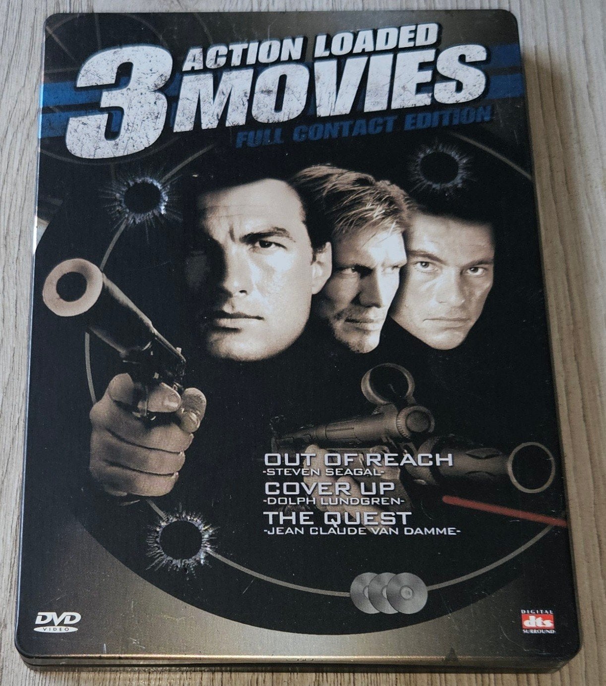 3 Action Loaded Movies: Seagal, Lundgren, Van Damme DVD, Vanaf 16 jaar, Nederlands, Actie, Ophalen of Verzenden