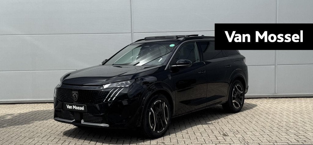 Peugeot e-5008 GT Avantage 73 kWh | Stoelmassage | 360 camer, Auto's, Peugeot, 12 maanden, 213 pk, 7 stoelen, Zwart
