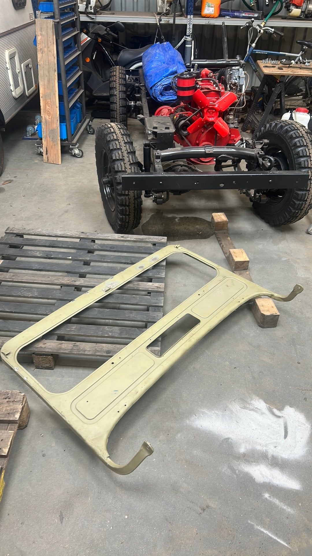 Willys cj3a raamwerk, Auto-onderdelen, Ophalen, Jeep, Spatbord