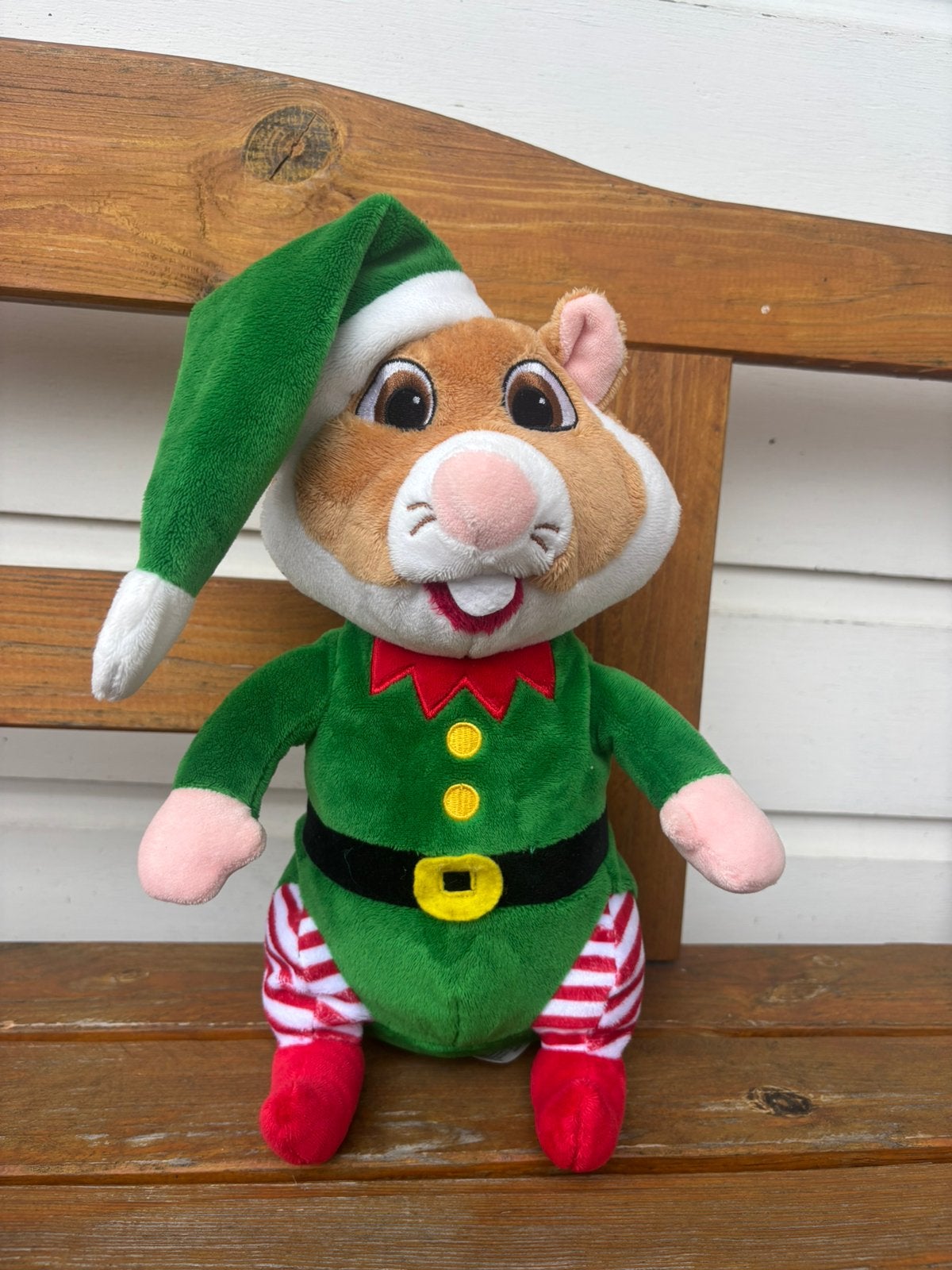 Knuffel hamster ah Albert Heijn kerst kerstelf Albert, Ophalen of Verzenden, Zo goed als nieuw