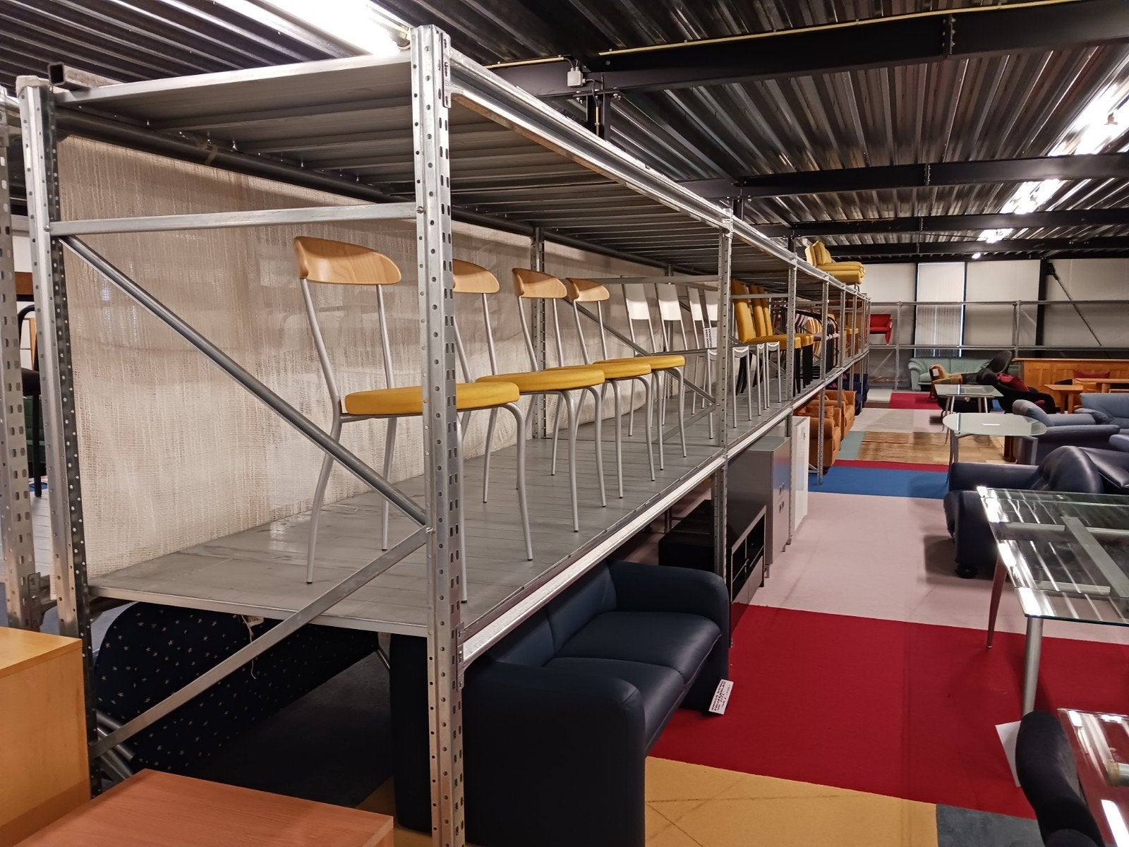 legbord stelling 100 meter - 1m diep, 2,7 breed, Ophalen
