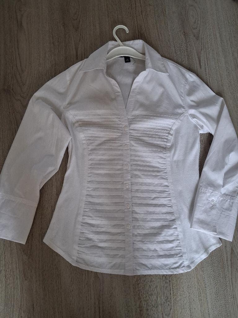 blouse, Maat 38/40 (M), Zac & Rachel, Wit, Ophalen of Verzenden