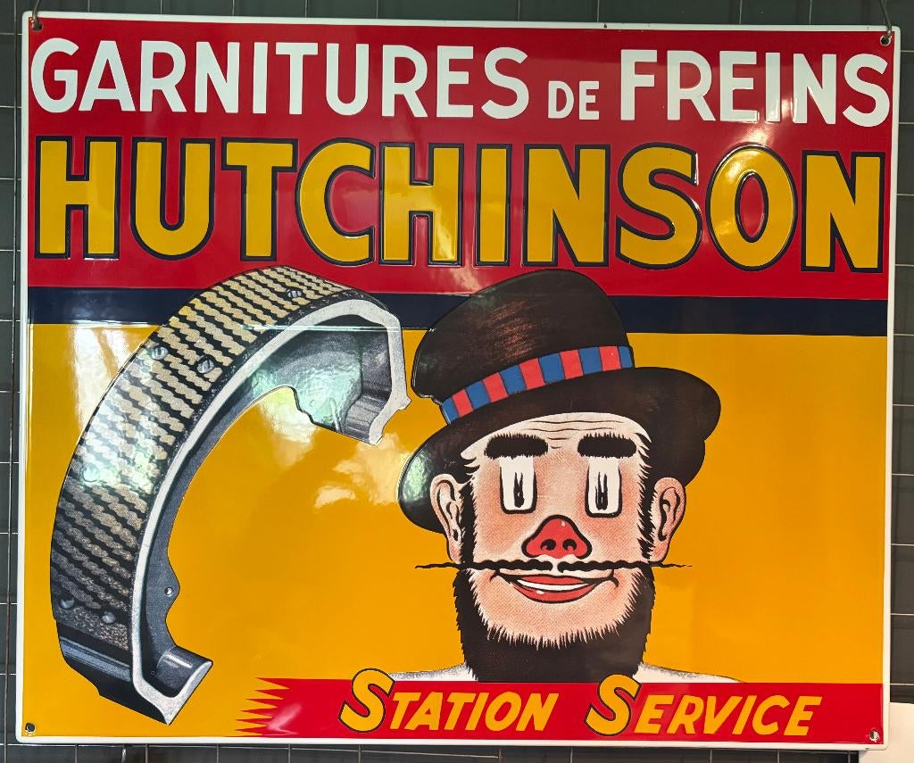 emaille reclamebord hutchinson, Ophalen of Verzenden, Nieuw, Reclamebord