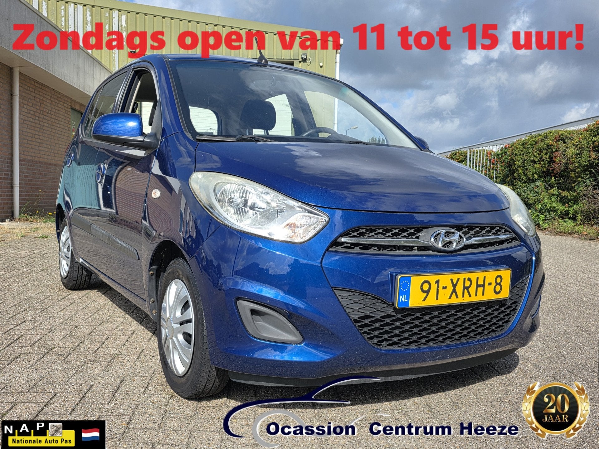 Hyundai i10 1.1 i-Drive Cool, Airco! Nieuwe APK! SUMMER SALE, Euro 5, Stof, Gebruikt, 4 cilinders