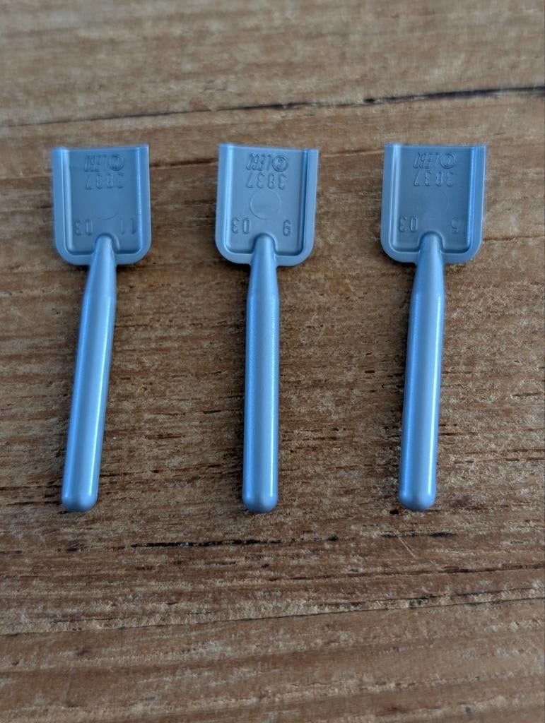 Lego schep mat zilver 3x, Ophalen of Verzenden, Zo goed als nieuw, Lego