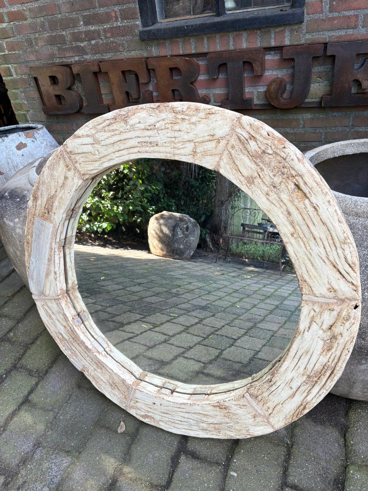 Gave XXL spiegel - ACTIE! € 150!, Ophalen, 100 tot 150 cm, Rond, Nieuw