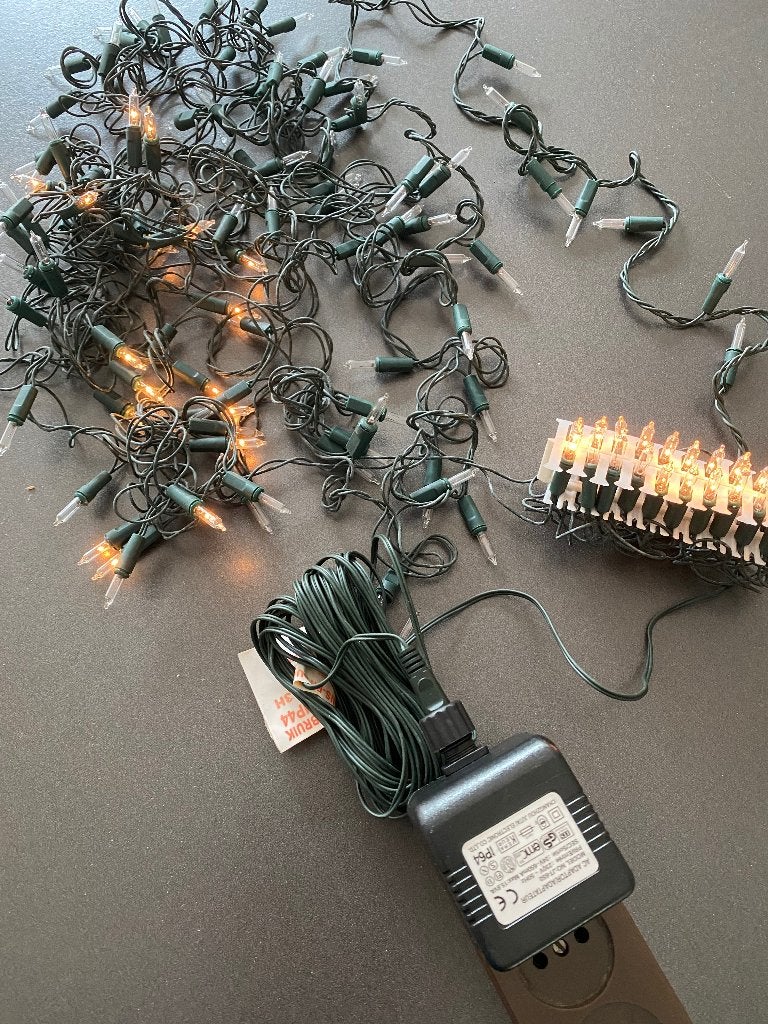 Kerstverlichting met adapter, Ophalen of Verzenden, Gebruikt