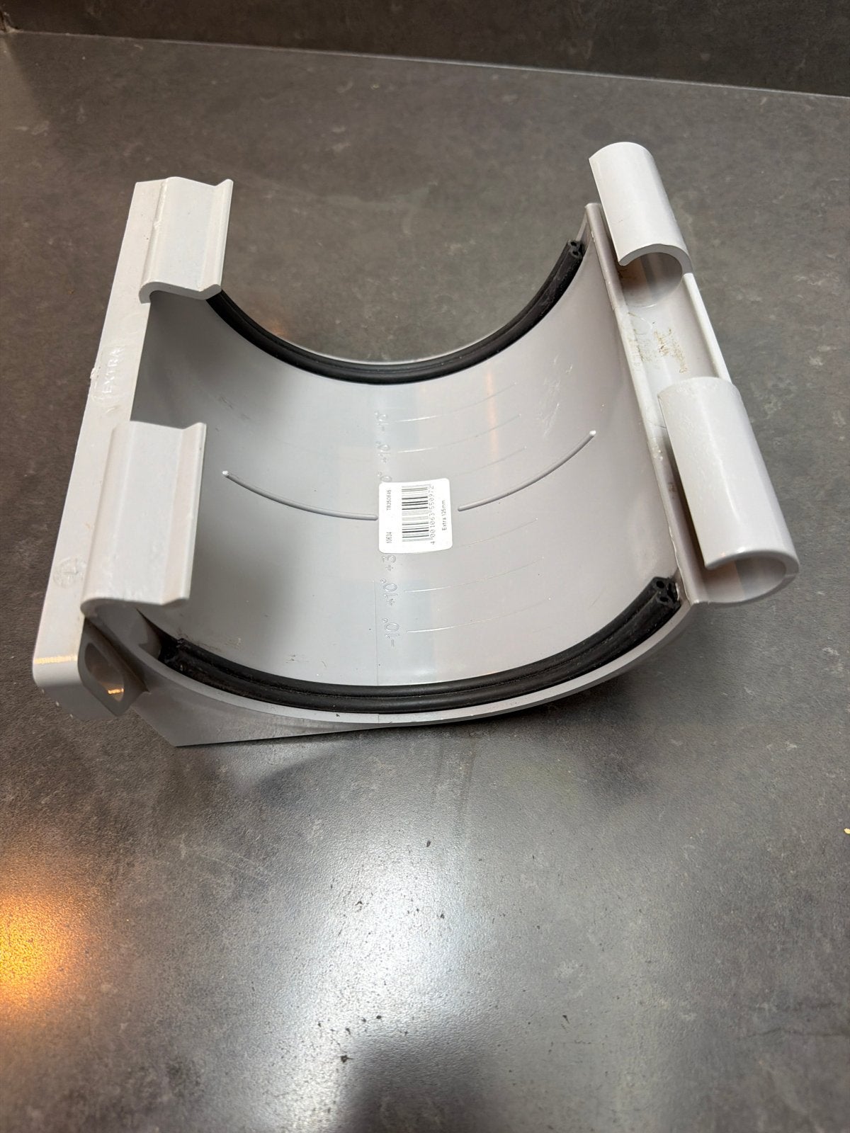 Nieuw PVC dakgoot verbindingsstuk -125mm, Pvc, Nieuw, Ophalen of Verzenden, Minder dan 2 meter