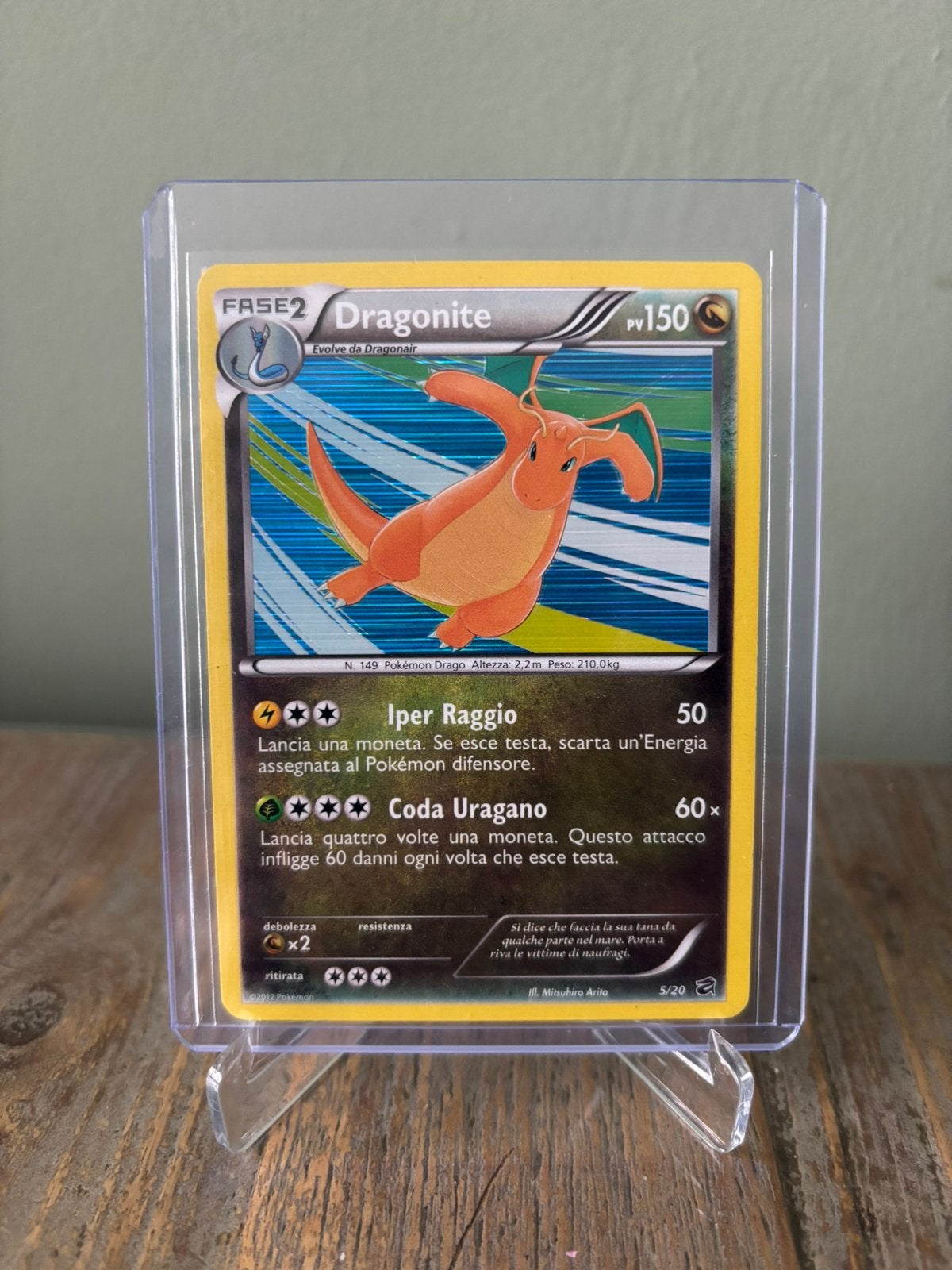 Dragonite 5/20 Holo Promo Dragon Vault, Ophalen of Verzenden, Losse kaart