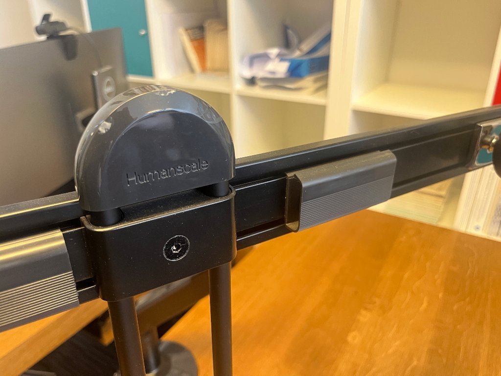Humanscale Dual-Monitor Arm, Computers en Software, Monitoren, Ophalen, Gebruikt, Humanscale, Overige typen