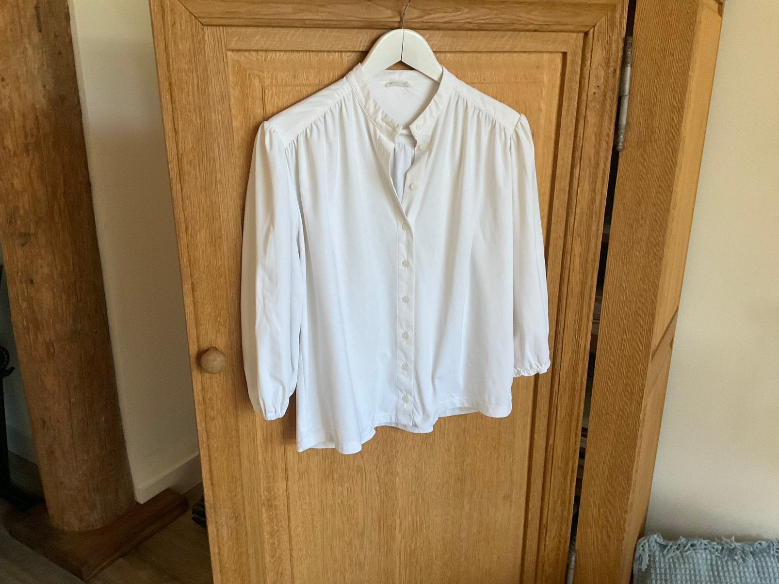 Jane Lushka blouse maat M travelstof., Ophalen of Verzenden, Zo goed als nieuw, Maat 38/40 (M)