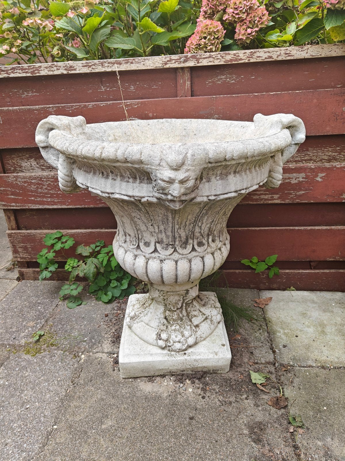 Klassieke tuinvaas bloempot, Ophalen, Gebruikt, 40 cm of meer, Rond