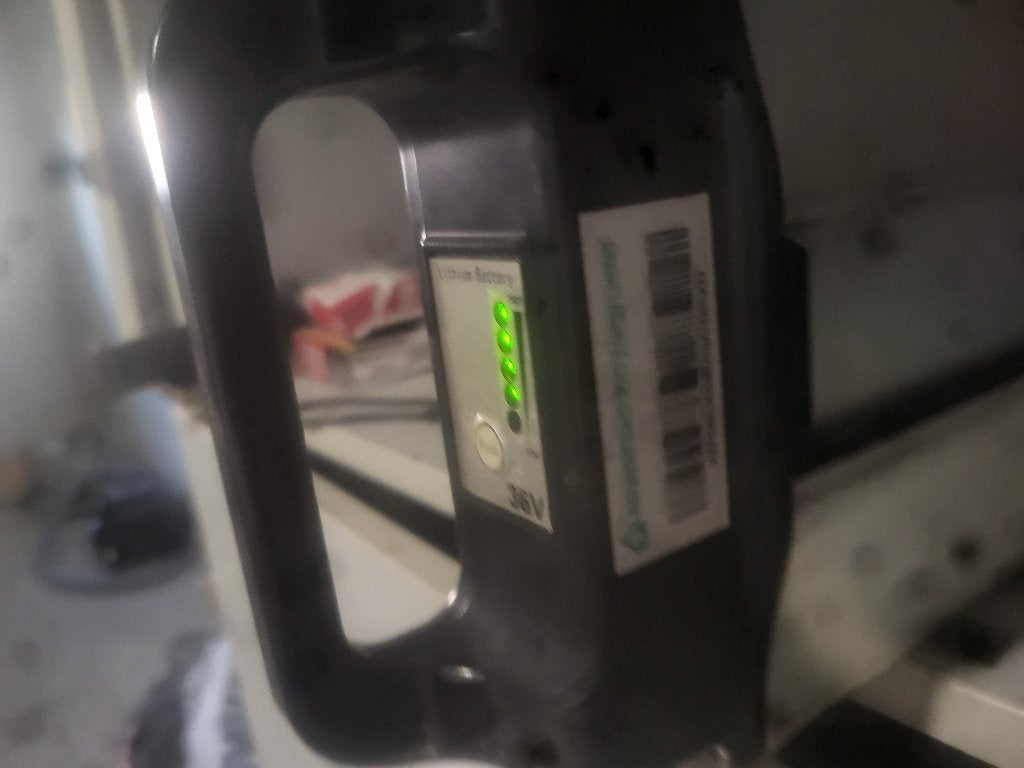 Accu 36 volt, Gebruikt