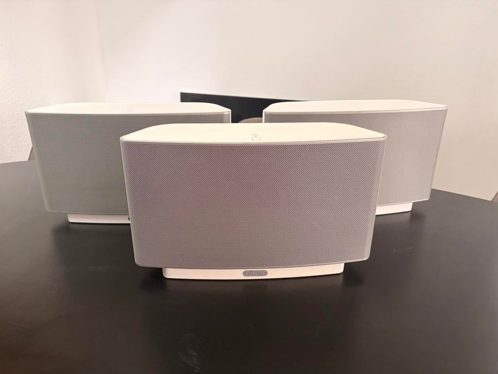 Sonos Play 5 Gen 1 Wit | Set van 3, Audio, Tv en Foto, Luidsprekers, Ophalen of Verzenden, Zo goed als nieuw, Sonos, 120 watt of meer
