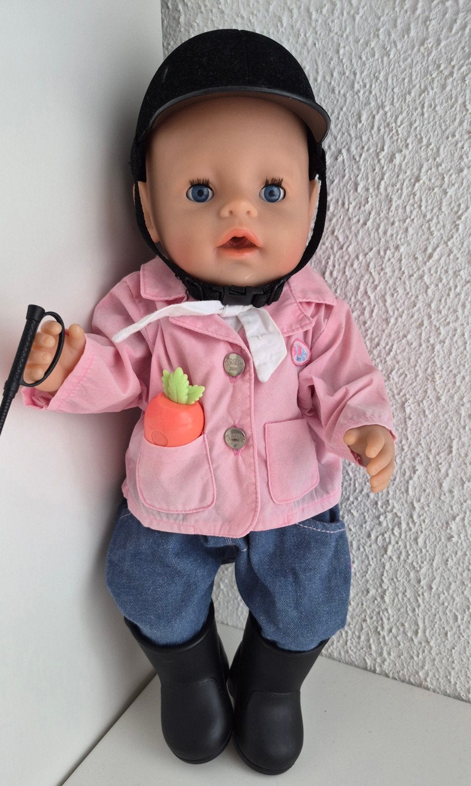Baby Born kleertjes 6 delige Paardrij Ruiter set Babyborn, Kinderen en Baby's, Ophalen of Verzenden, Zo goed als nieuw, Babypop