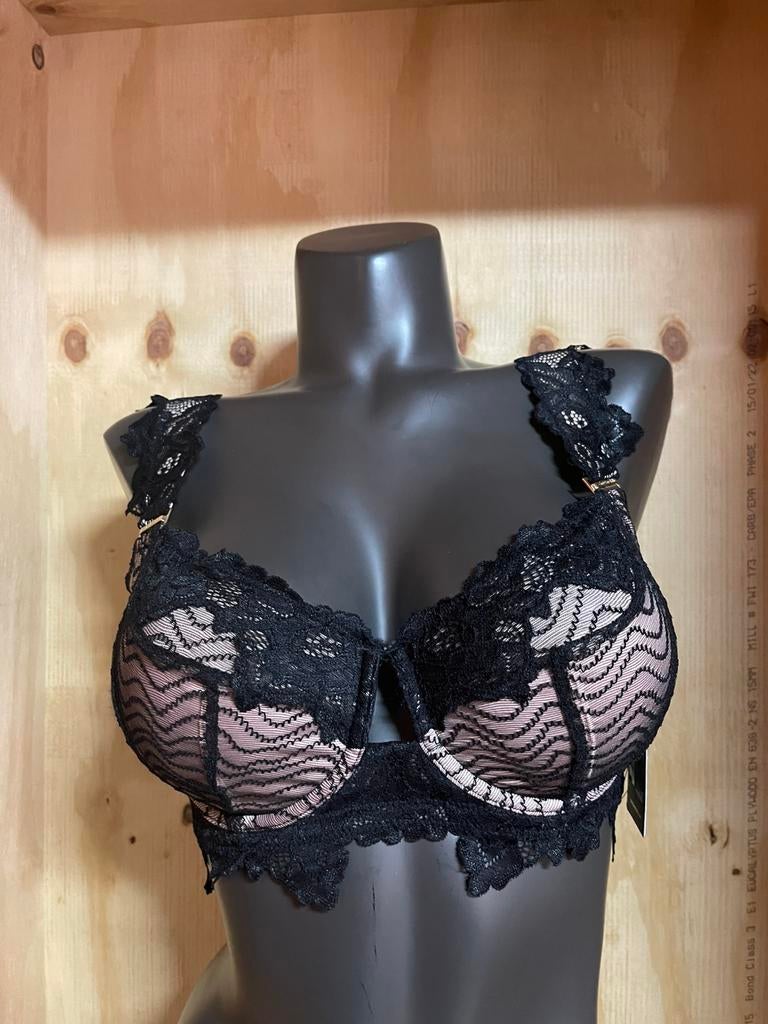 Pleasure state vip  bh 70dd en 75dd model rosita, Verzenden, Zwart, BH