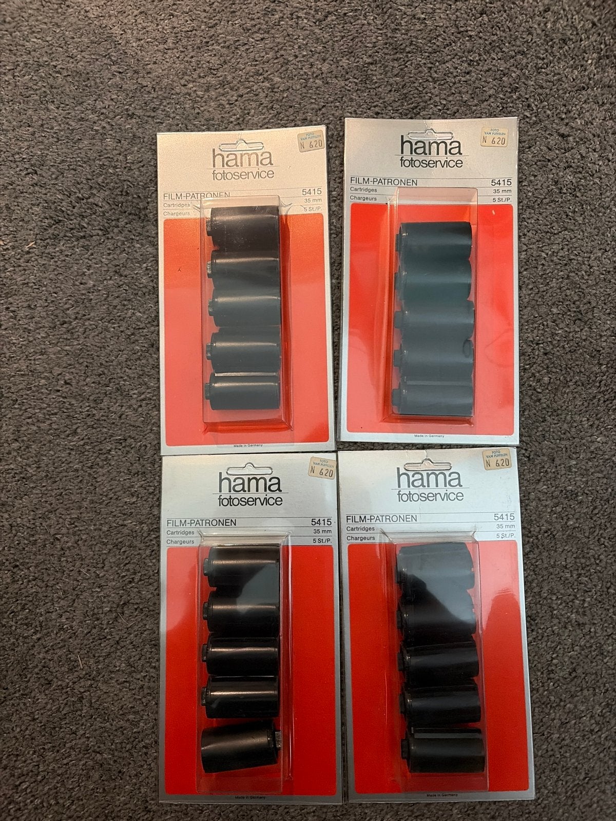 Hama Fotoservice Film-Patronen 35mm (4x 5 stuks), Ophalen of Verzenden, 35mm film