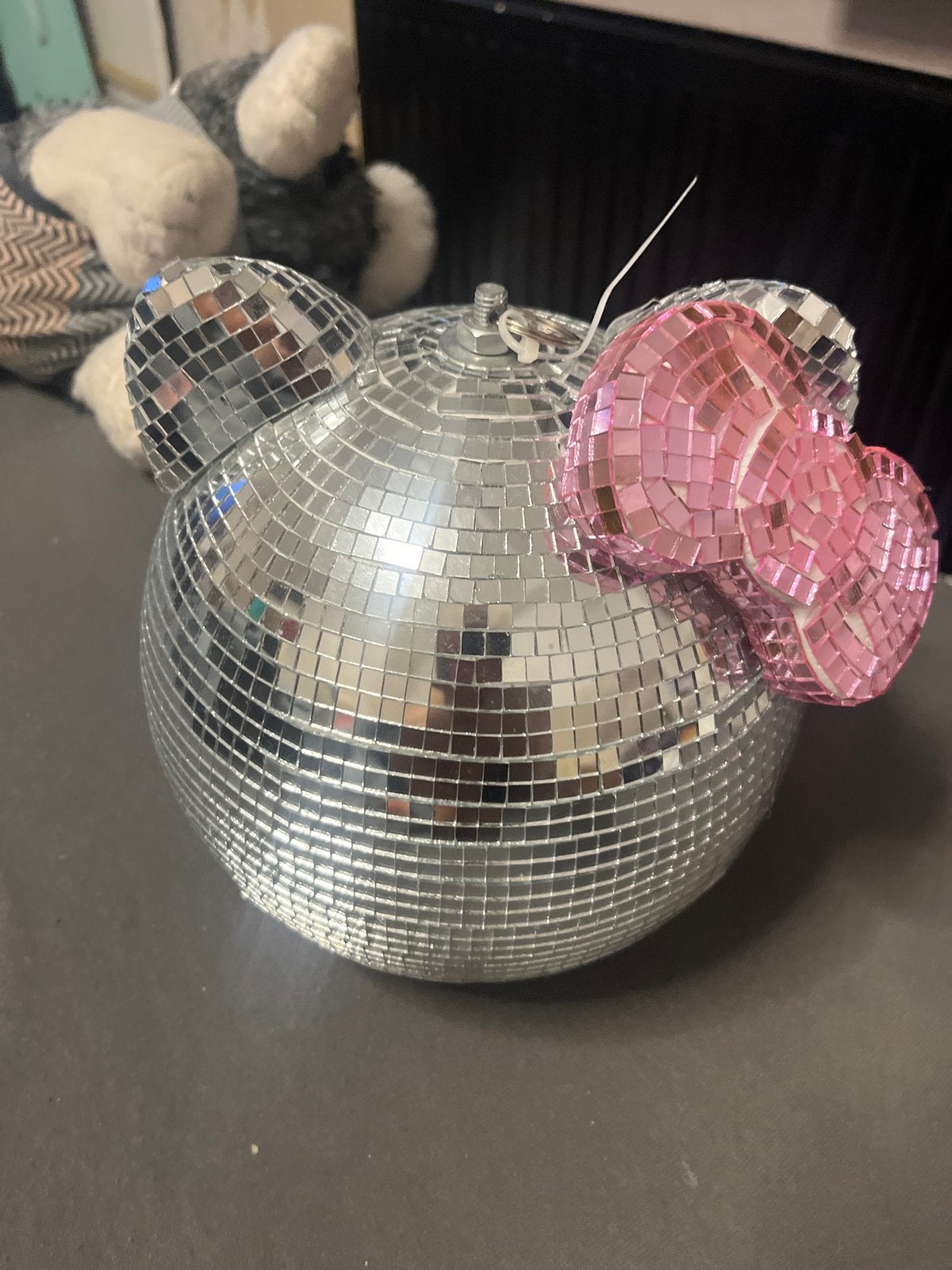 Hello kitty Disco Bal met Roze Strik - Uniek Decoratie, Verzenden, Zo goed als nieuw