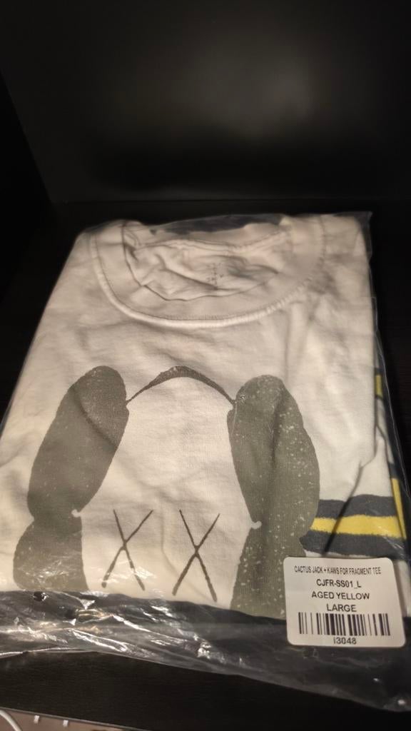 Cactus Jack x Kaws x Fragment T-shirt - Maat L - Nieuw, Kleding | Heren, Ophalen of Verzenden