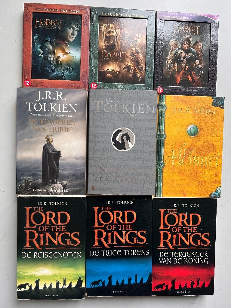 Tolkien verzamelpakket: boeken + Hobbit Extended Edition BR, Ophalen, Gelezen, J.R.R. Tolkien