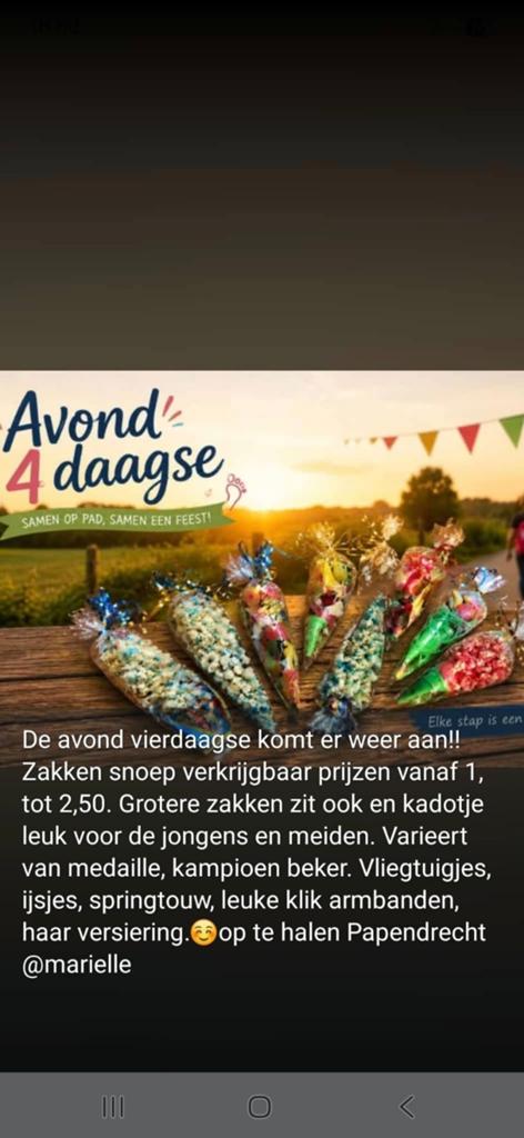 Avondvierdaagse Snoep, Ophalen of Verzenden, Nieuw