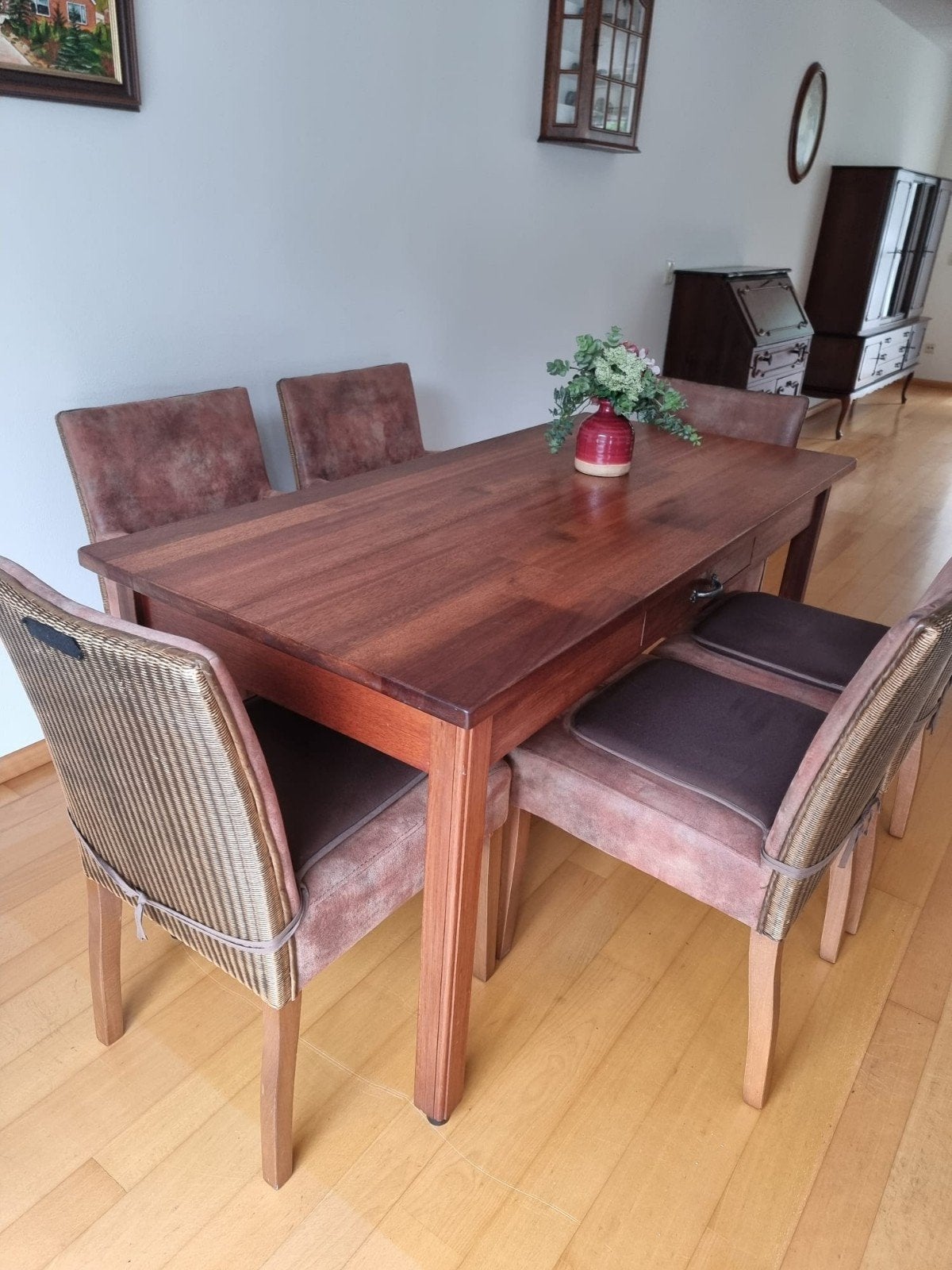 Eetkamerset., Huis en Inrichting, Complete eetkamers, Ophalen, Zo goed als nieuw, 4 tot 6 stoelen