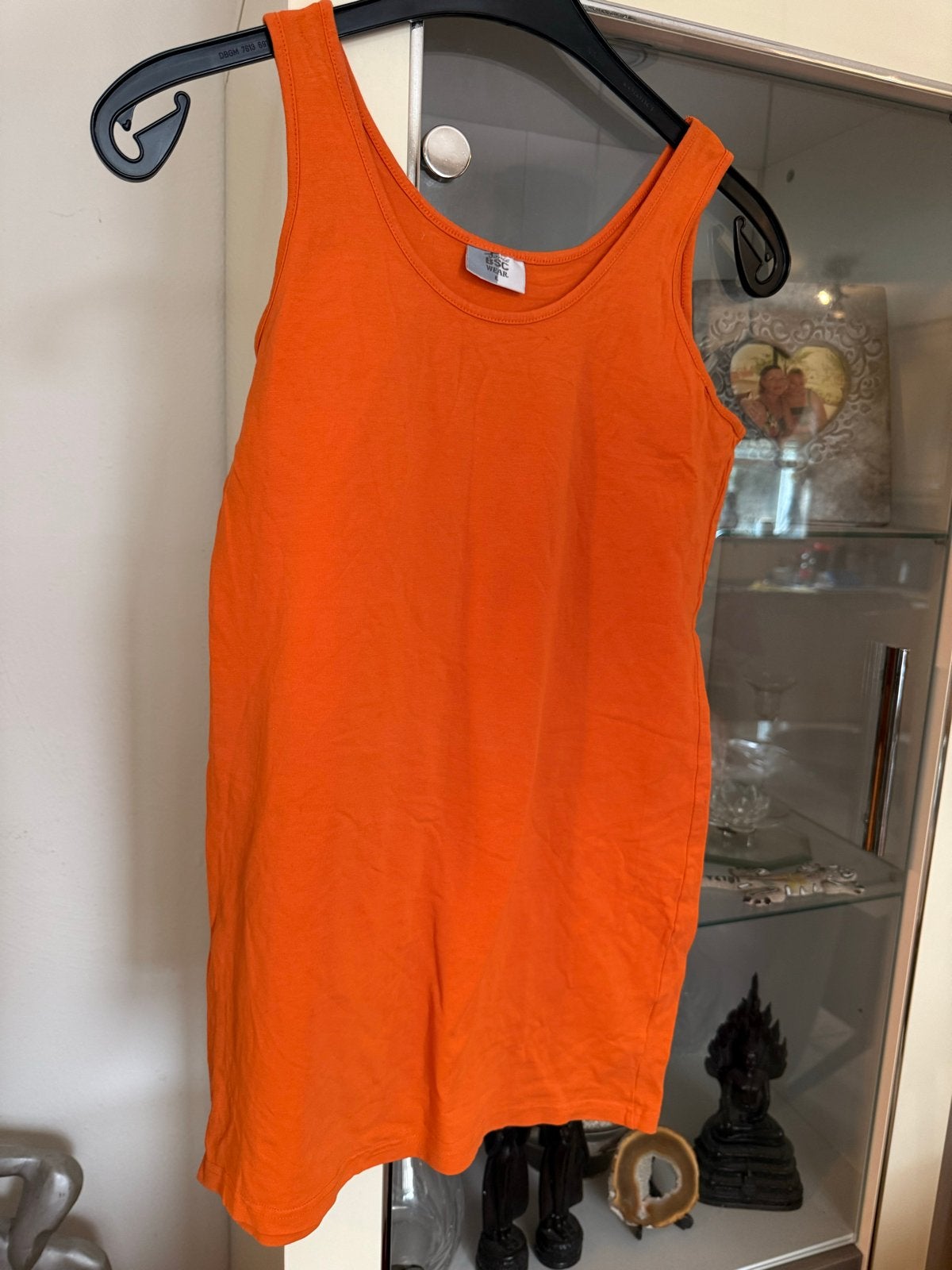 Oranje mouwloze top, maat L, Kleding | Dames, Maat 42/44 (L), Oranje, Ophalen of Verzenden, Zonder mouw