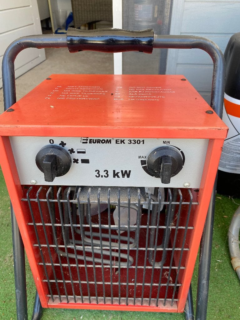 Eurom EK 3301 3000 watt bouwkachel, Ophalen, 30 tot 80 cm, Gebruikt, Kachel