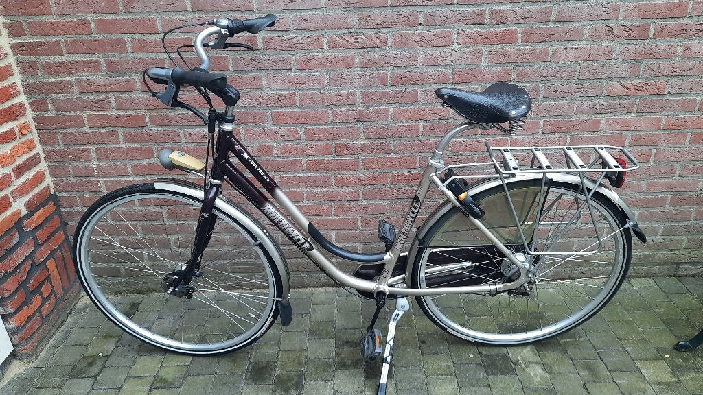 Damesfiets Multicycle, 7 versn, Lederen Brooks zadel!, Gebruikt, Versnellingen, 50 tot 53 cm, Trommelrem