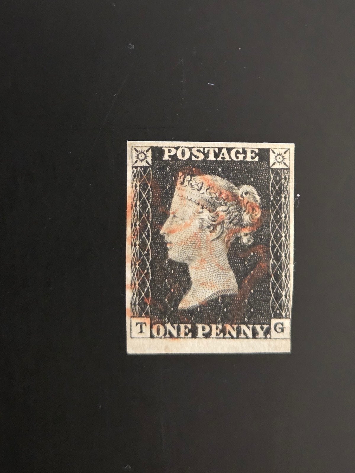 UK Penny Black 1840, Sg 2, Ophalen of Verzenden