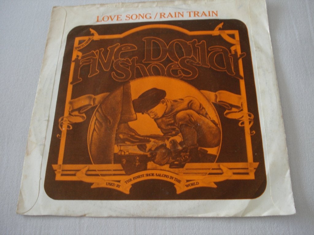 FIVE DOLLAR SHOES - LOVE SONG / RAIN TRAIN rock, Gebruikt, 7 inch, Ophalen of Verzenden, Rock en Metal