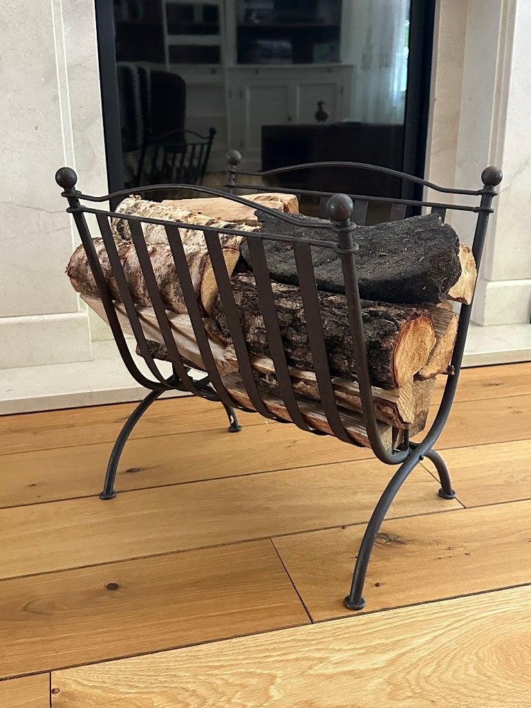 Haardhoutrek en haardstel van smeedijzer, Ophalen, Gebruikt, Inbouwhaard, Overige soorten