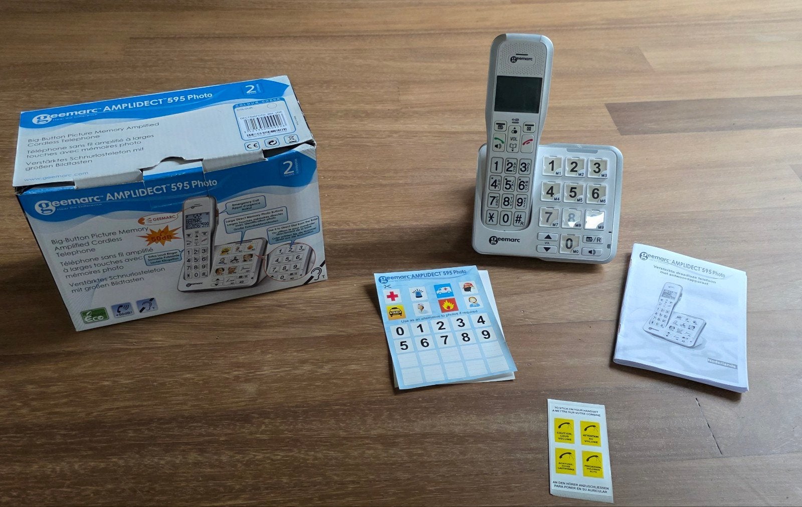 Geemarc Amplidect 595 Photo - Draadloze telefoon €40,-, Telecommunicatie, Ophalen of Verzenden