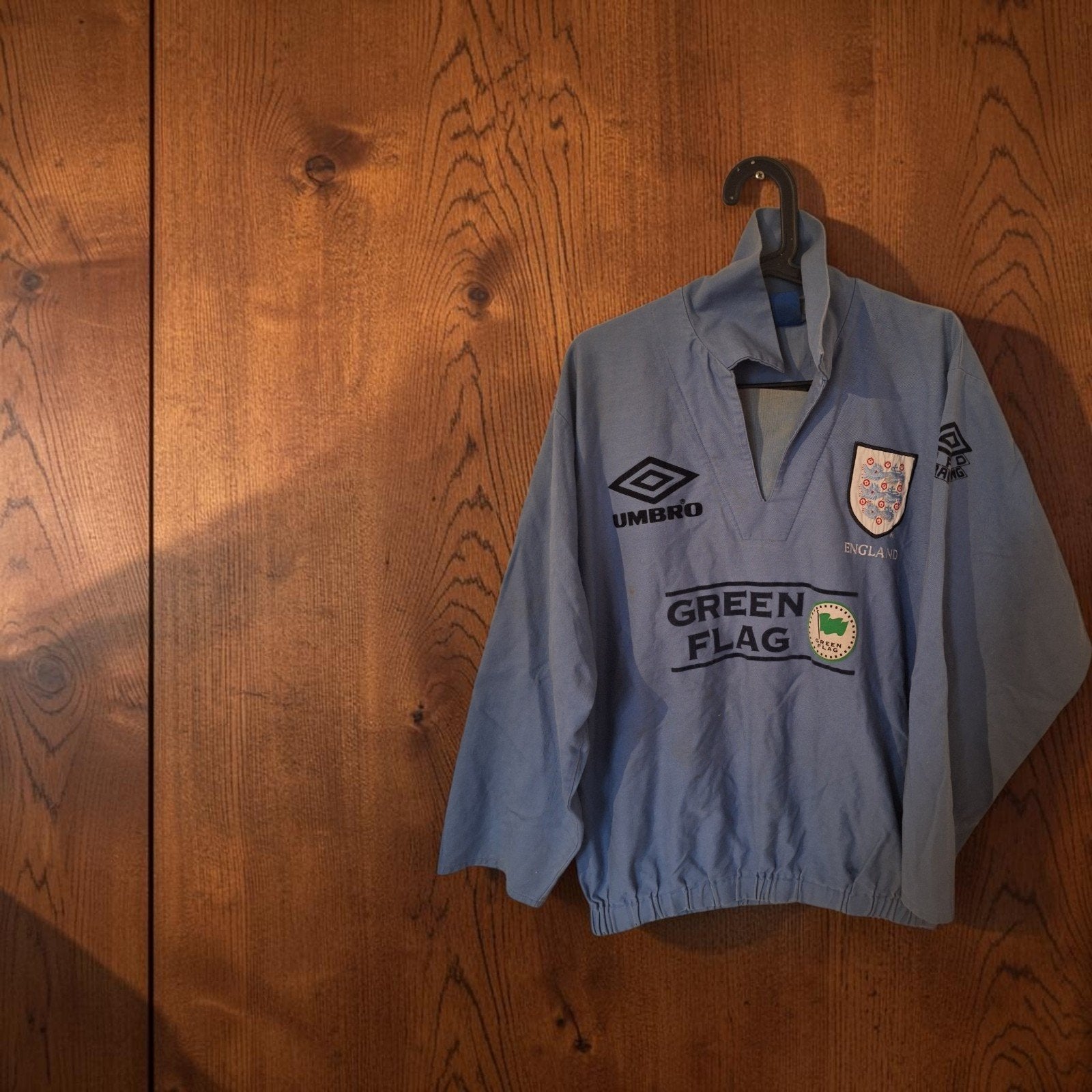 Umbro England Green Flag training top jaren '90 - Maat L, Ophalen of Verzenden