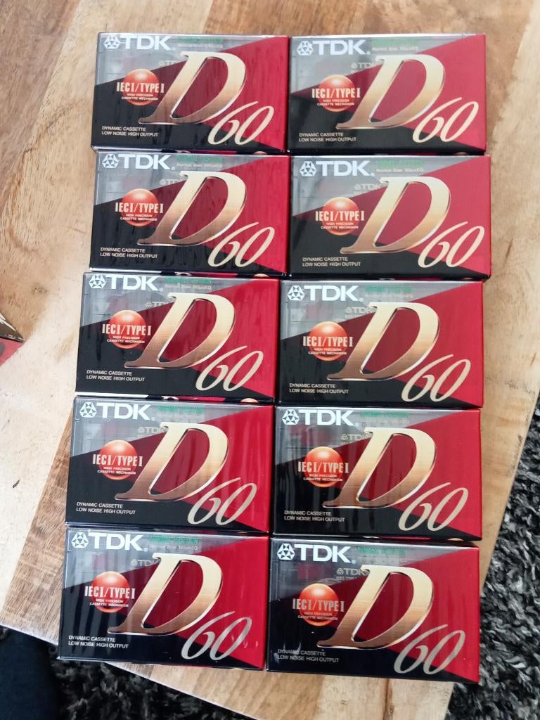 TDK cassette bandjes, 2 t/m 25 bandjes, Overige genres, Ophalen of Verzenden, Met bewaardoos, rek of koffer