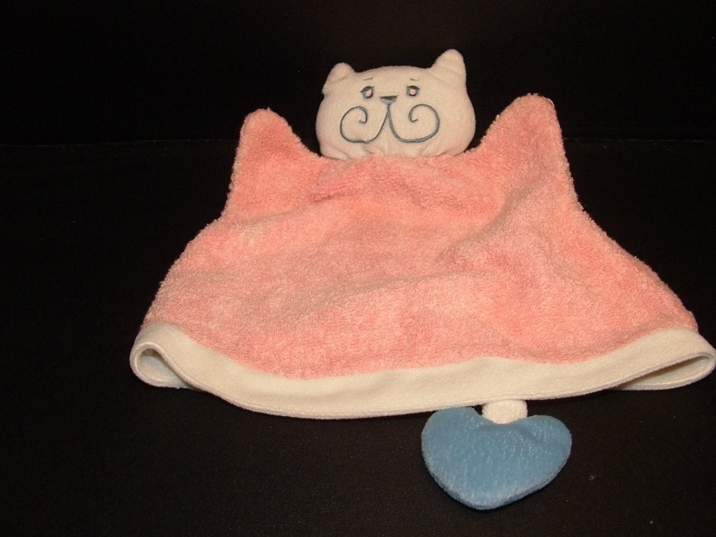 DIFRAX POES KNUFFELDOEKJE VELOURS WIT MET ROZE, Ophalen of Verzenden, Nieuw, Overige typen