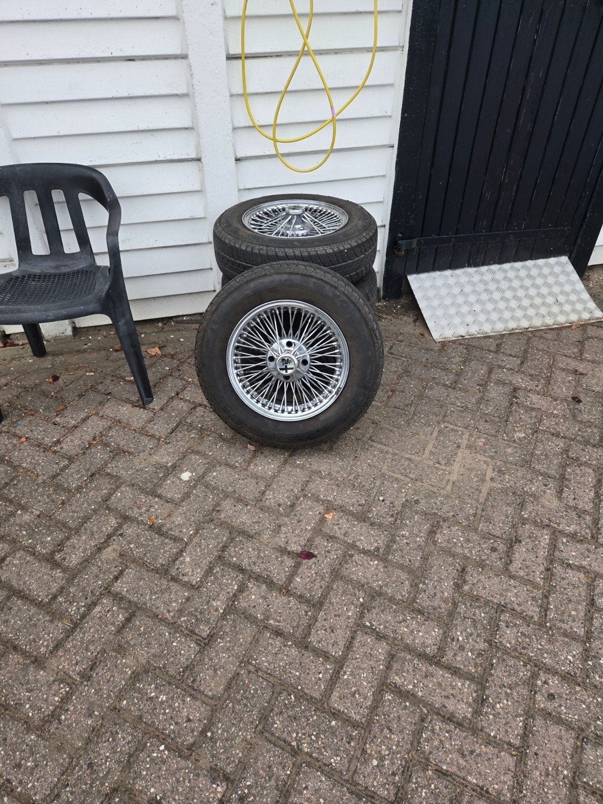 Chroom spaakvelgen, Auto-onderdelen, 14 inch, Velg(en), Zomerbanden, 185 mm