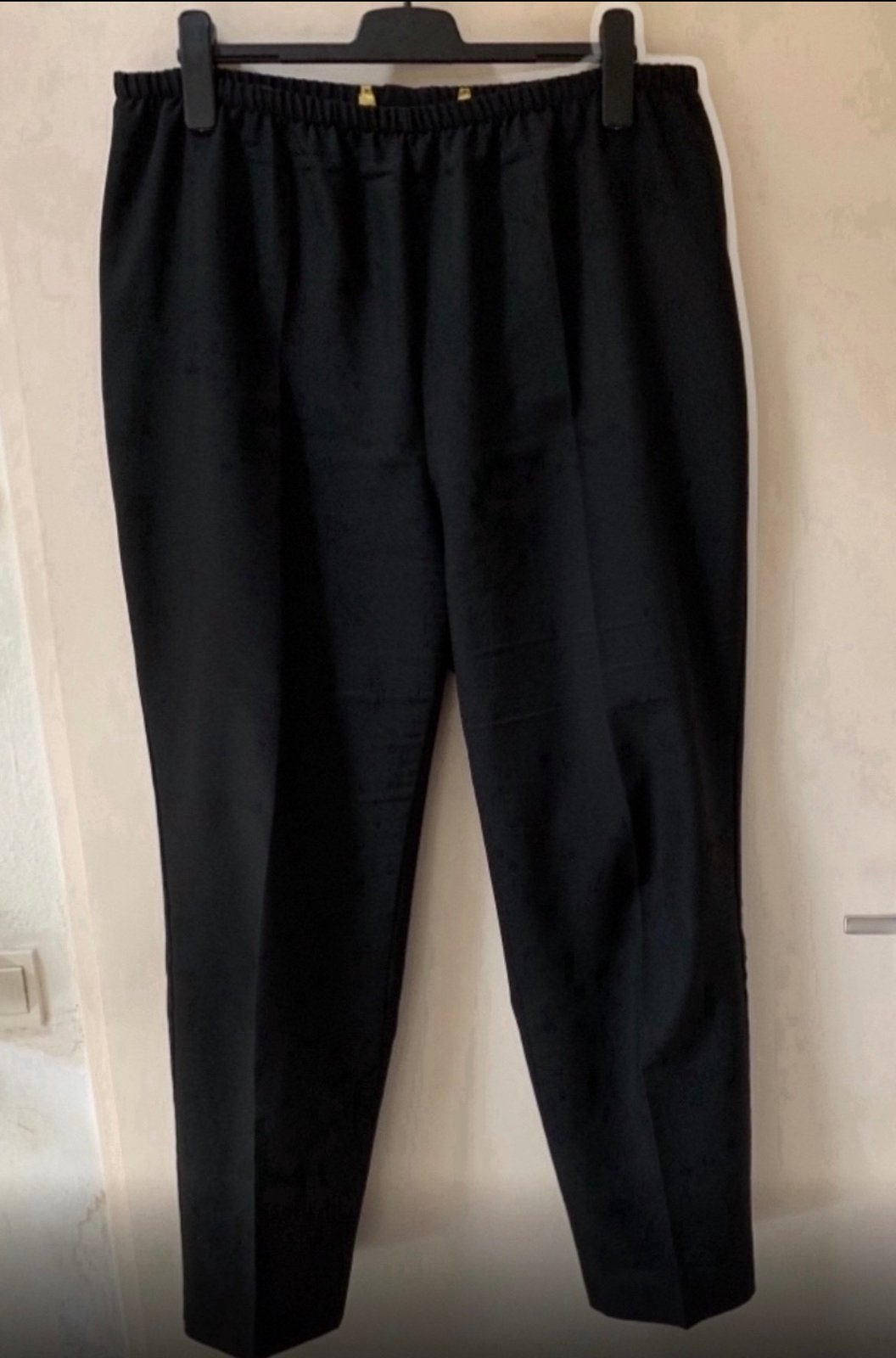 Zwarte  elastiek  broek. Maat 50, Kleding | Dames, Zwart, Maat 46/48 (XL) of groter, Ophalen of Verzenden, Lang