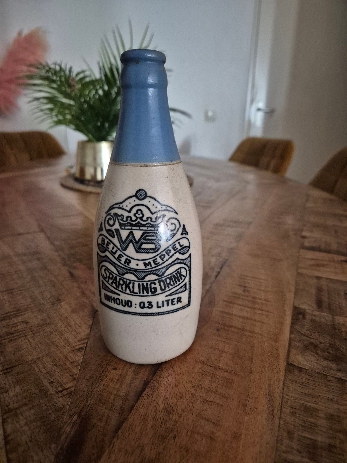 Vintage WS Beuer Meppel Sparkling Drink Fles, Antiek en Kunst, Ophalen of Verzenden