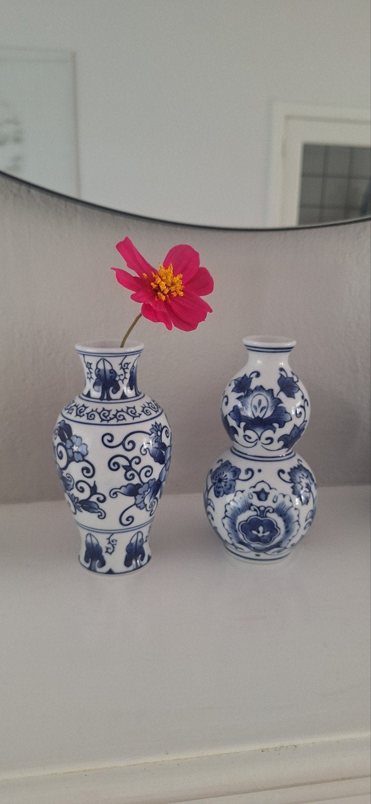 2 &Klevering Amsterdam Delfts Blauw vaasjes, Ophalen, Zo goed als nieuw, Blauw