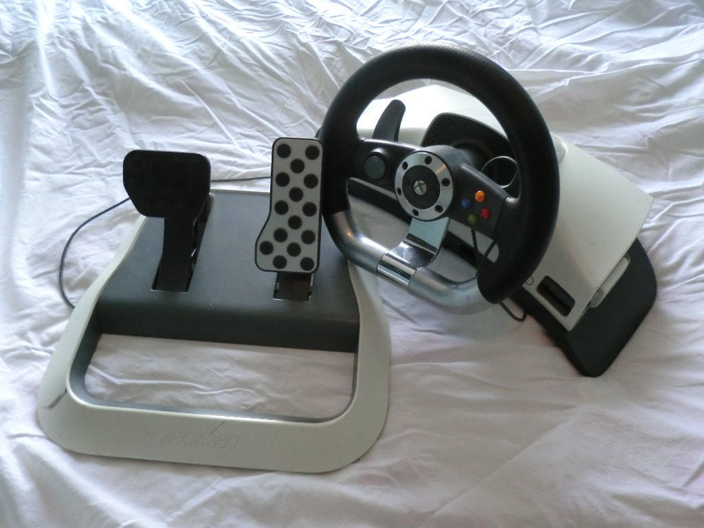XBOX360 stuur, Gebruikt, 1 speler, Racen en Vliegen, Eén computer
