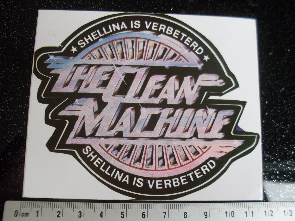 sticker shellina is verbeterd the clean machine shell olie, Verzenden, Zo goed als nieuw, Merk
