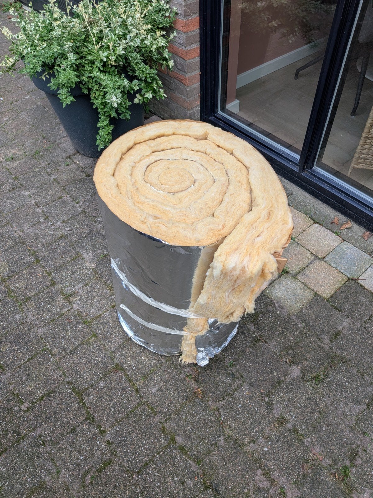 Isolatiemateriaal glaswol, ca. 3 meter lang, Ophalen, Gebruikt, Vloerisolatie, Minder dan 5 m²
