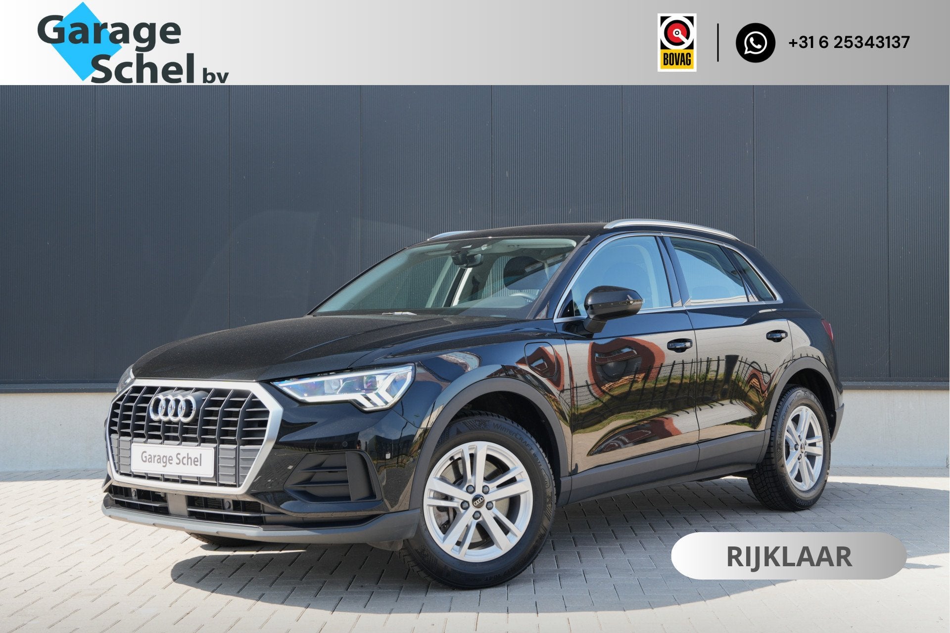 Audi Q3 45 TFSI e Business Edition - ACC - Navigatie - Blind, Auto's, 12 maanden, Stof, Gebruikt, Zwart