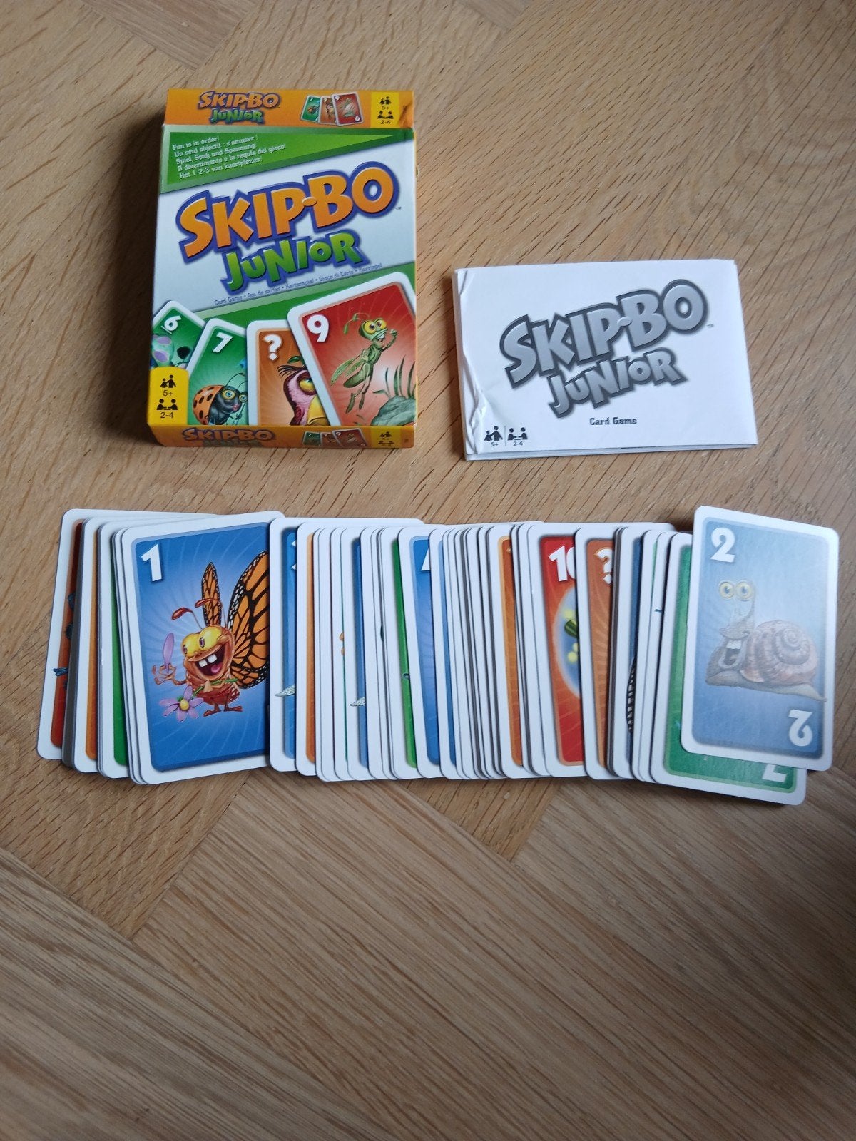 Skip-Bo Junior kaartspel - Zo goed als nieuw!, Drie of vier spelers, Ophalen of Verzenden, Zo goed als nieuw, Mattel